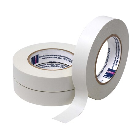 Nevs 1 wide x 60yd White Labeling Tape, PK3 T-100-White